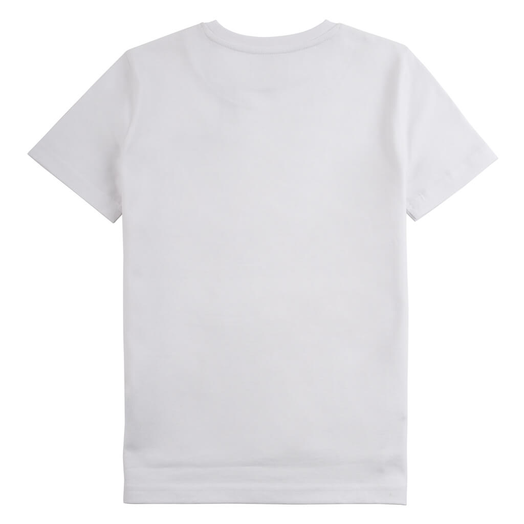 Lyle & Scott Boys White With Reflective Detail T-Shirt