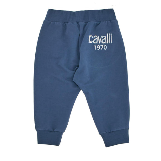 Roberto Cavalli Baby Boys Navy Fleece Joggers With Logo