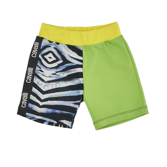 Roberto Cavalli Baby Boys Multi-Colour Fleece Shorts
