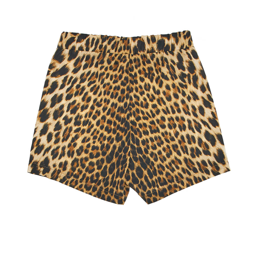 Roberto Cavalli Baby Girls Leopard Fleece Shorts