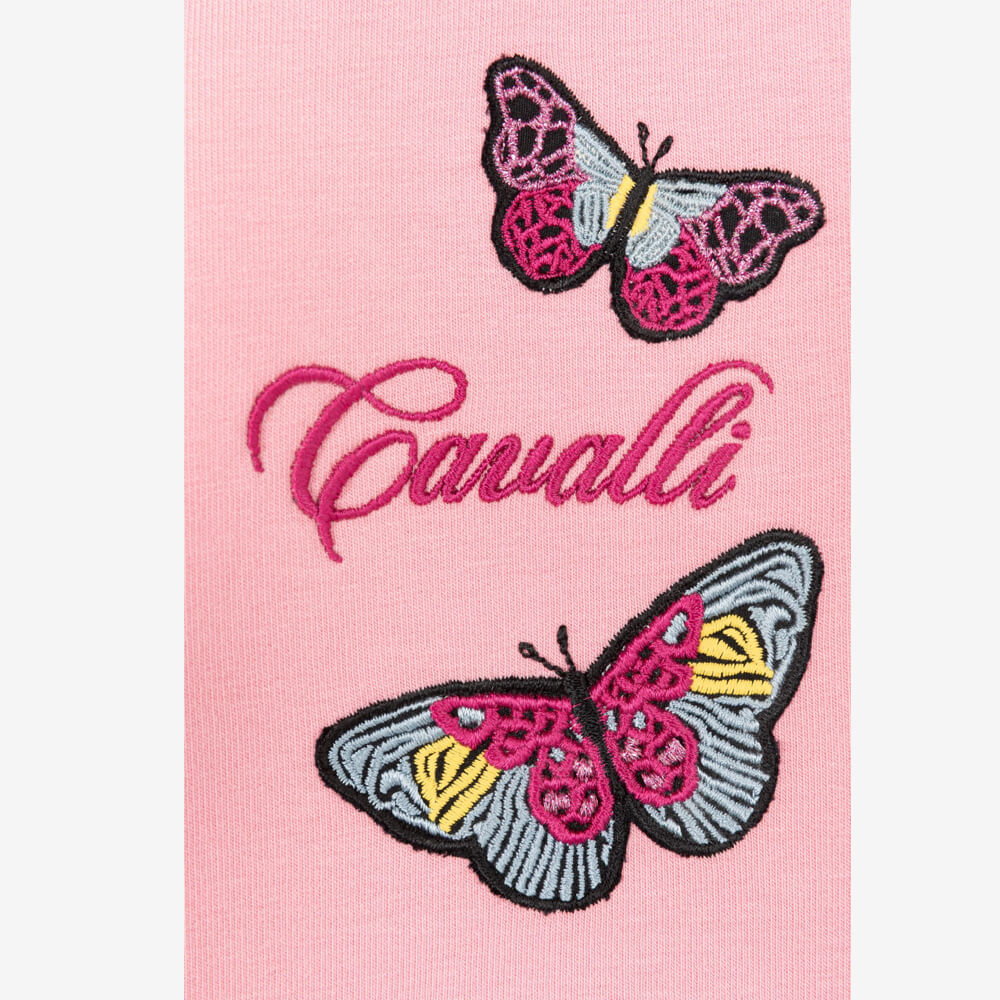 Roberto Cavalli Baby Girls Pink Joggers