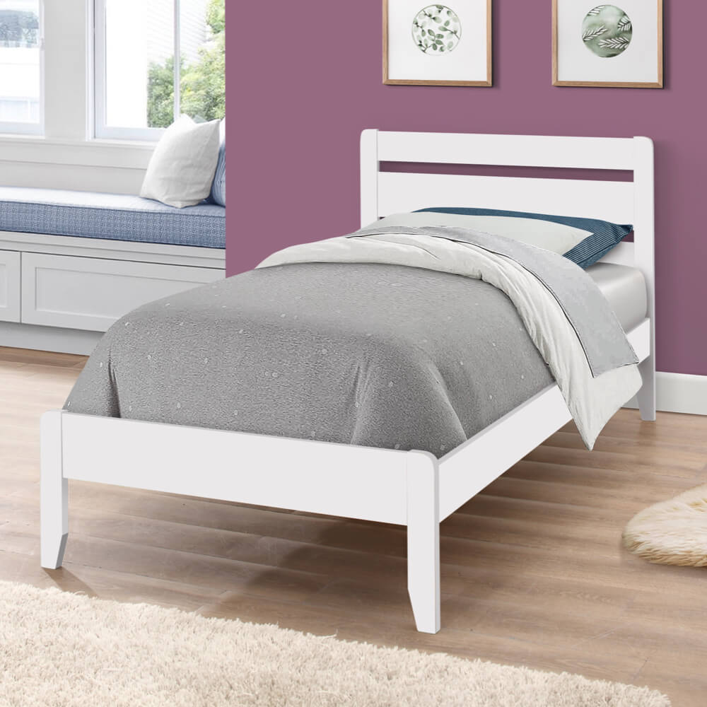 Sareer Furniture Beaulieu 3ft Kids Wooden Bed Frame White